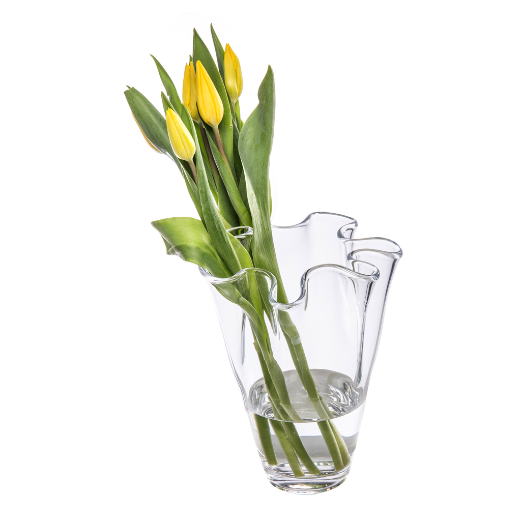 Váza s volánikom 25x18 cm