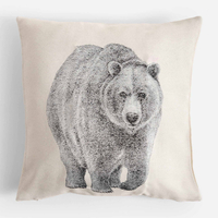 Dekoračná obliečka na vankúš MOLLIE s medveďom 45x45 cm
