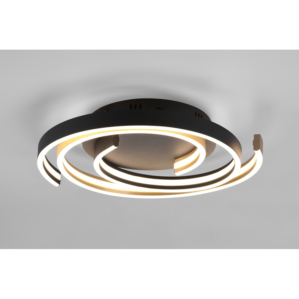 Stropné svietidlo LED 58W čierno-zlaté CAYA
