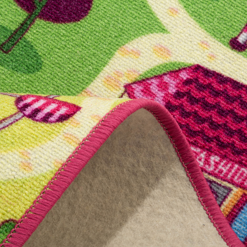 Detský koberec cesty ružový FUNFAIR 80x150 cm