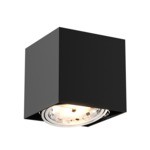 Zapustené bodové svietidlo čierne BOX SL 1