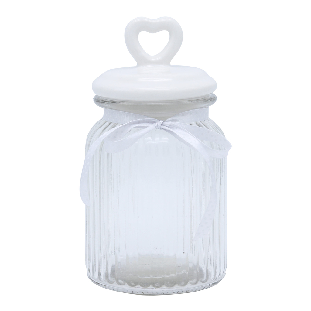 Sklenená nádoba s keramickým viečkom 650 ml