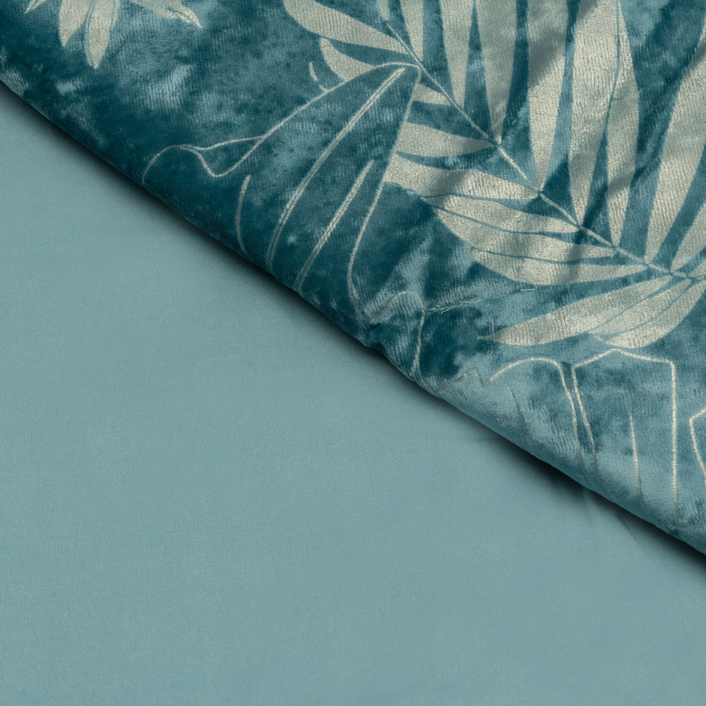 Zelená velúrová vrchná prikrývka TIARA 180 x 200 cm