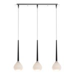 Závesné svietidlo biele s 3 tienidlami LIBRA