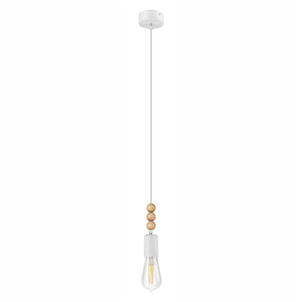 Moderné závesné svietidlo SIMON biele