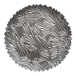Dekoratívny tanier podtanier metalická sivá 33 cm