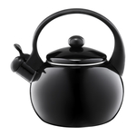 Smaltovaný čajník na plyn a indukciu čierny MERVE 1,9 l