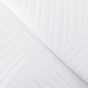 Prikrývka na posteľ biela SENSO 180x200 cm