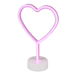 Dekoratívna stolná lampa LED NEON HEART