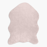 Koberec z umelej kožušiny RABBIT béžový, 60x90 cm