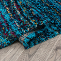 Tyrkysový shaggy koberec SUSSY 80x150 cm
