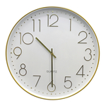Nástenné hodiny bielo-zlaté 49,5 cm