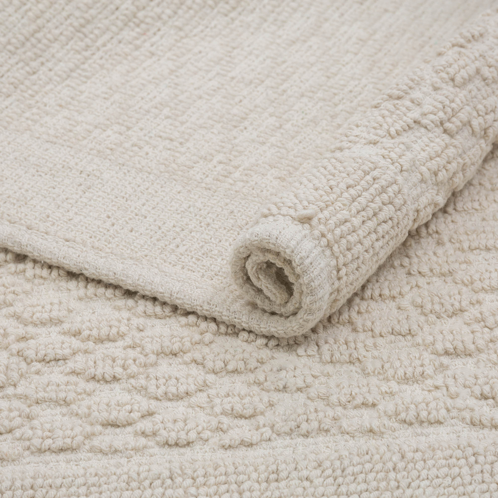 Krémový koberec OSLO do spálne 50x80 cm