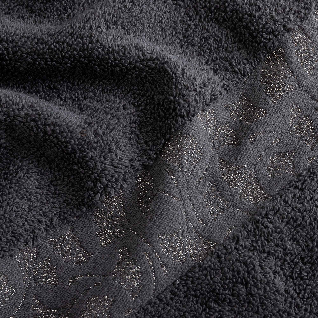 Súprava 2 uterákov strieborná/oceľová BLINK