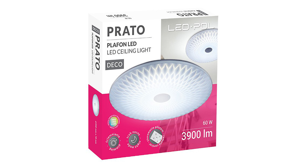 Stropná lampa ORO-PRATO LED 60W-DIM