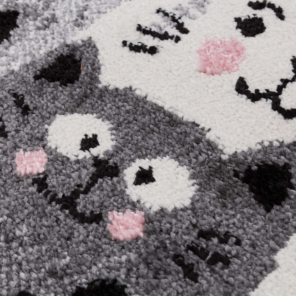 Sivý koberec, mačky HAPPY 120x170 cm