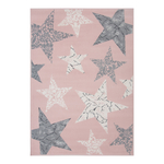 Ružový koberec HVIEZDY 120x170 cm