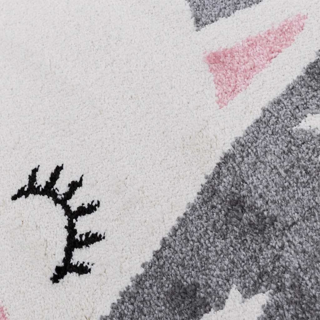 Sivý koberec, králik HAPPY 80x150 cm