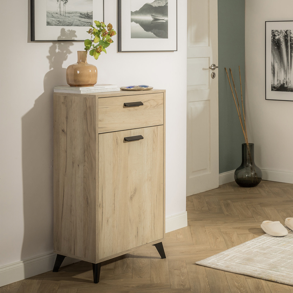 Úzka komoda so zásuvkou a policami UMBRIA