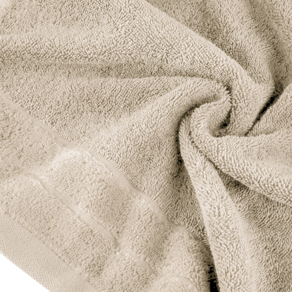 Béžový bavlnený uterák DAMLA 50x90 cm