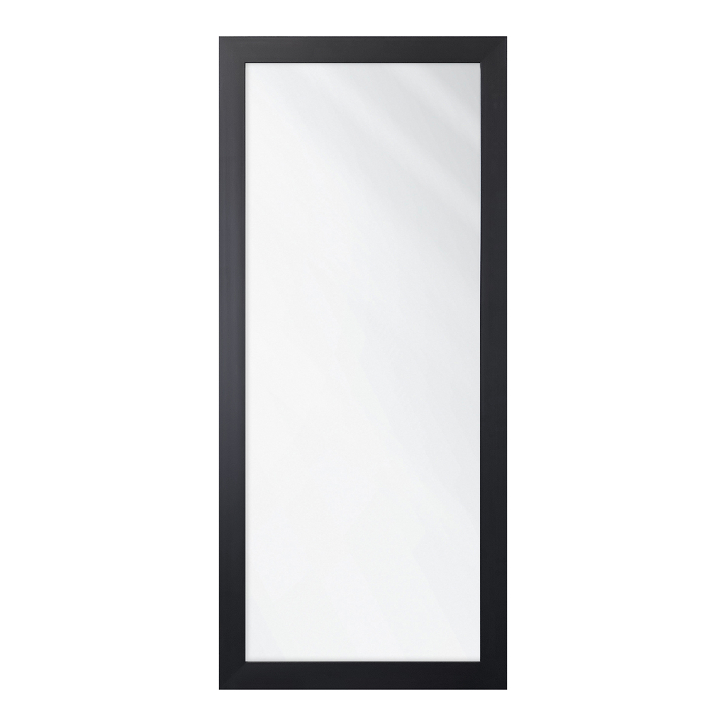 Zrkadlo s matným čiernym rámom SLIM 47,5 x 107,5 cm