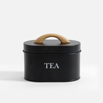 Kuchynská nádoba na čaj čierna 15 cm