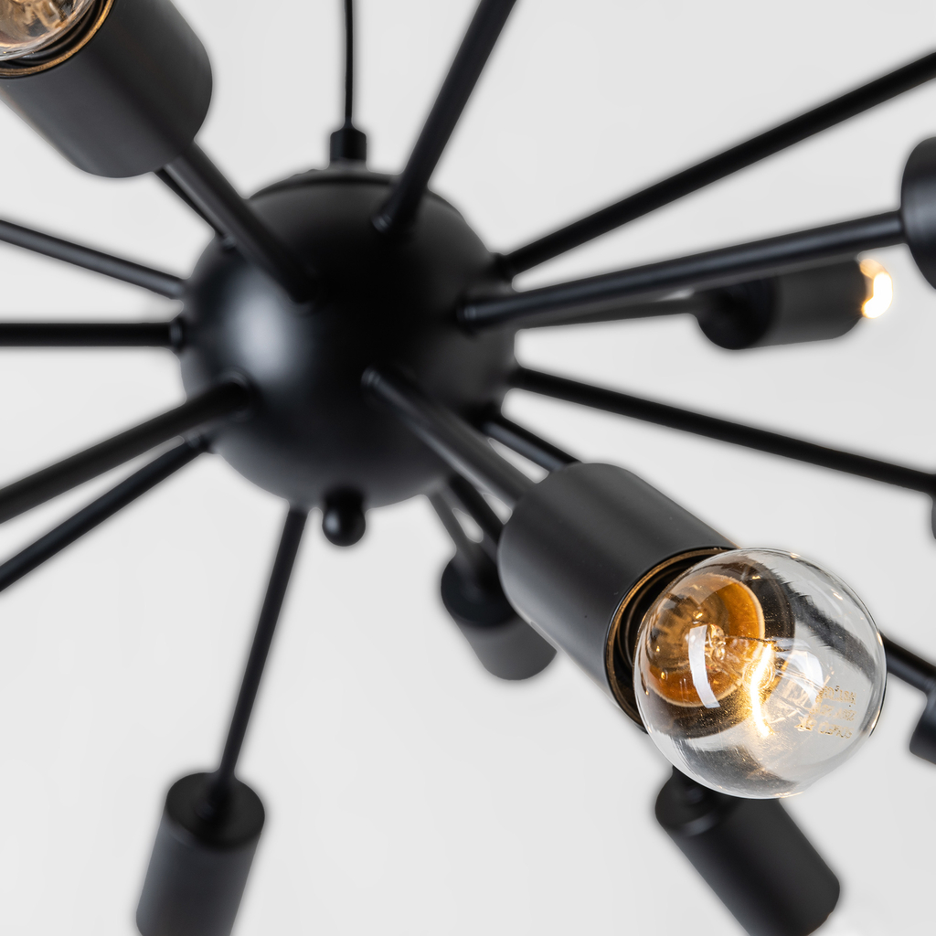 Loftové závesné svietidlo MANDI čierne 51 cm