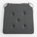 Podsedák na stoličku tmavosivý LUPPA 40x40 cm