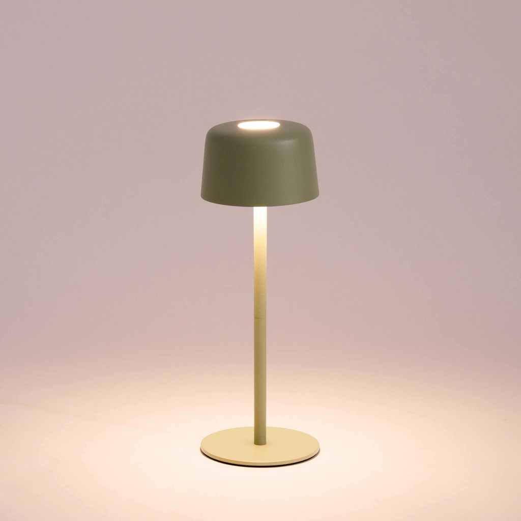 Stolná lampa LED IP44 zelená POCO