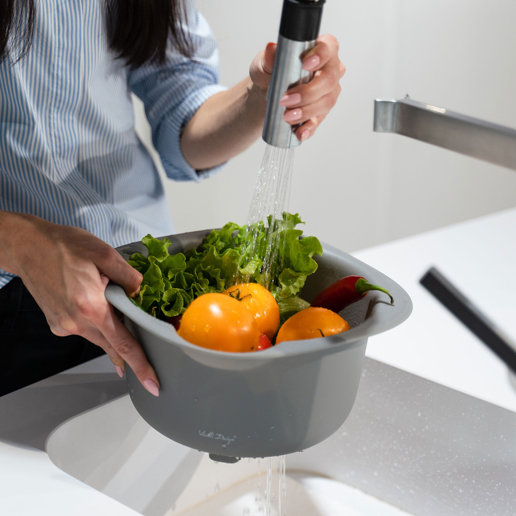 Súprava kuchynských misiek s cedníkom LIVIO 3-dielna