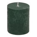 Zelená sviečka RUSTIC 6,5x8 cm
