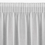 Záclona na páske bielo-oceľová GLORI 140x270 cm