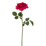 Umelý kvet RUŽA bordová 53 cm