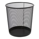 Čierny kovový odpadkový kôš 28 cm
