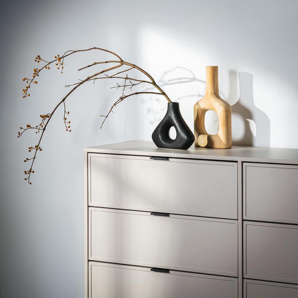 Drevená váza s otvorom 35 cm