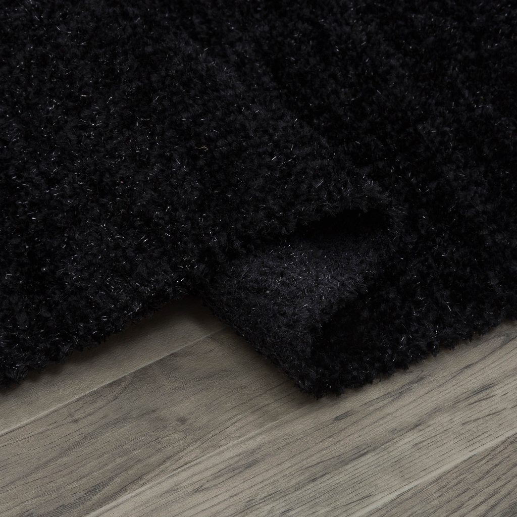 Čierny koberec LUND 50x80 cm