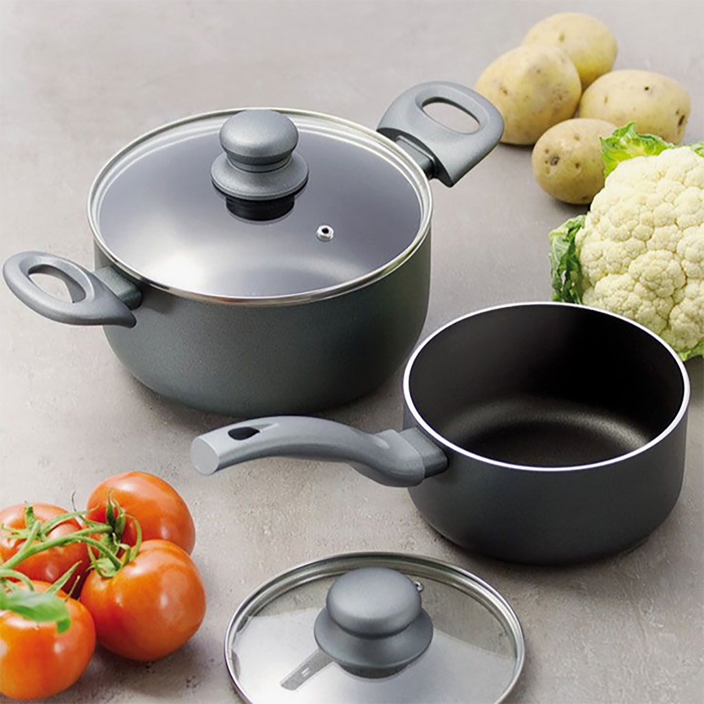 Hrniec s nepriľnavým povrchom Ilag Basic GRAPHITE 4,7 l