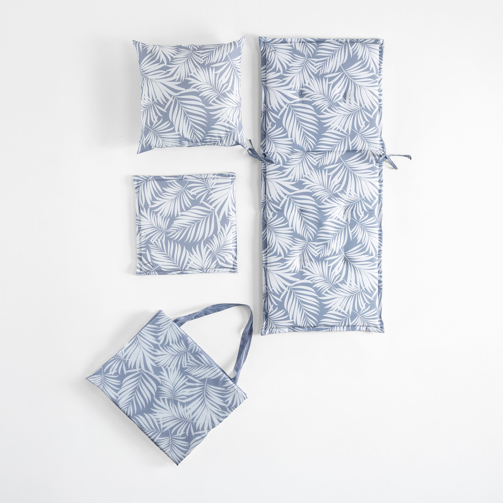 Vankúš na stoličku sivý SAMBA, 40x40 cm