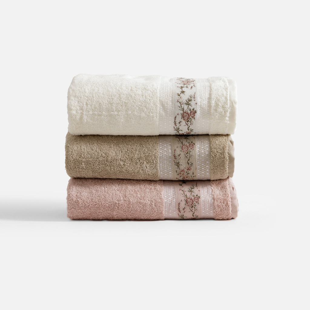 Bavlnený uterák v púdrovo ružovej farbe PROVENCE 30x50 cm