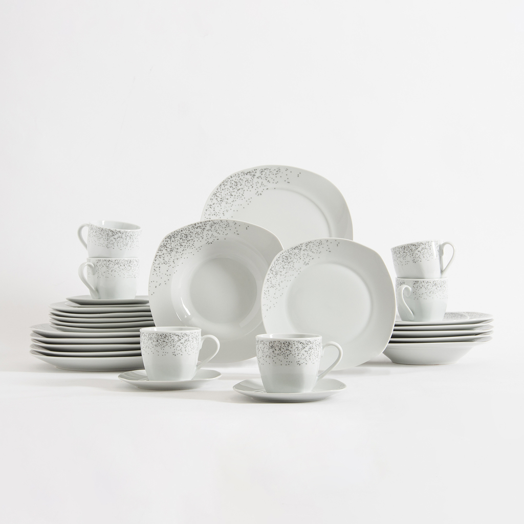 Jedálenský a kávový servis DACOTA, 30 prvkov