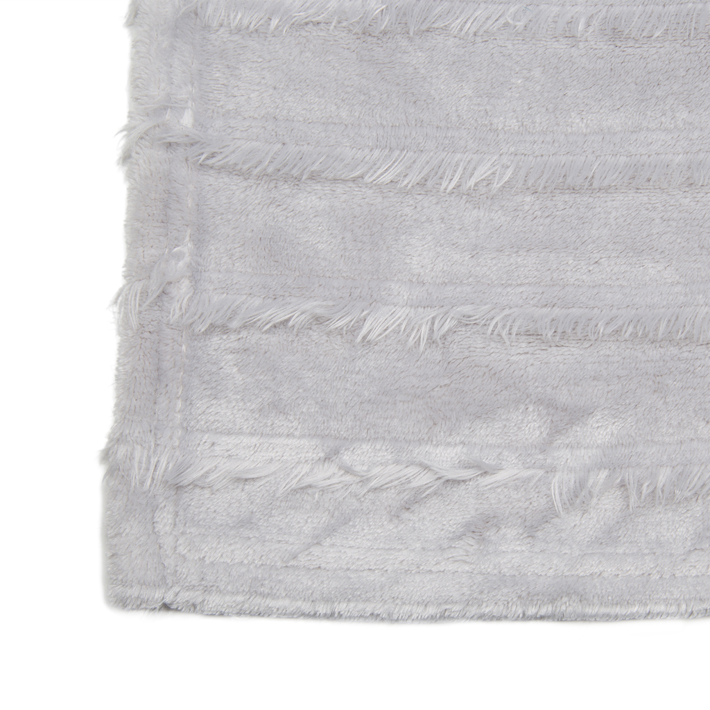 Deka so strapcami ASHA svetlosivá 130x160 cm