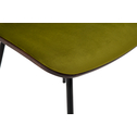 Zelená velúrová stolička VINGE