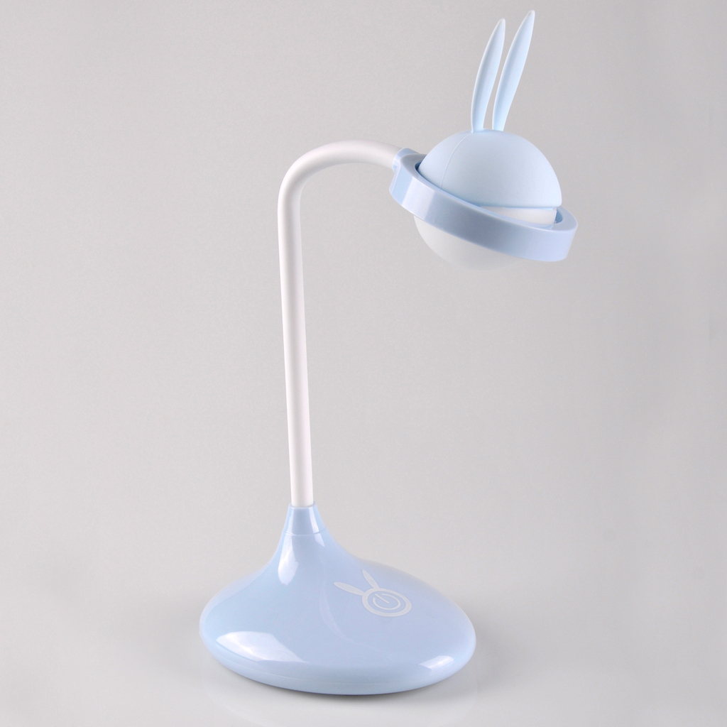 Stolná lampa detská modrá LED USB RABBIT