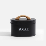Kuchynská nádoba na cukor čierna 15 cm