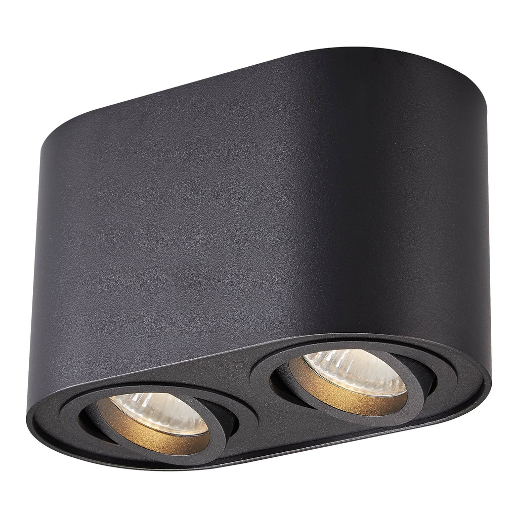 Bodové svietidlo prisadené na strop biele RONDOC, 2xGU10