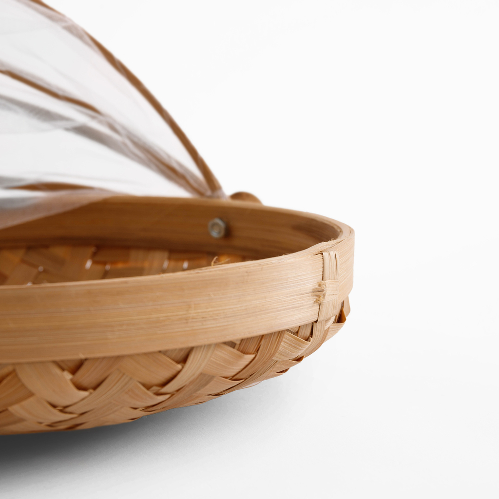 Košík s moskytiérou, bambusový, 35 cm