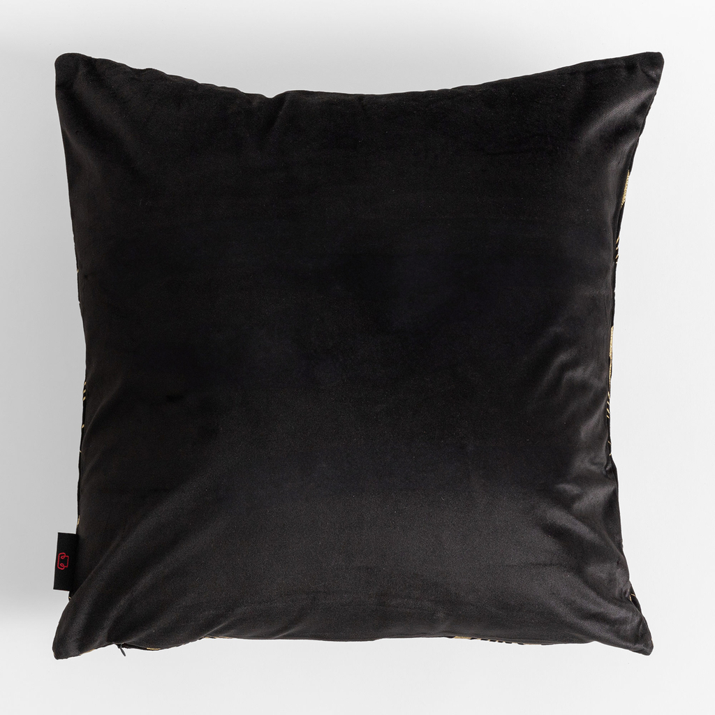 Dekoračná obliečka na vankúš v čiernej farbe DEKAR 45x45 cm