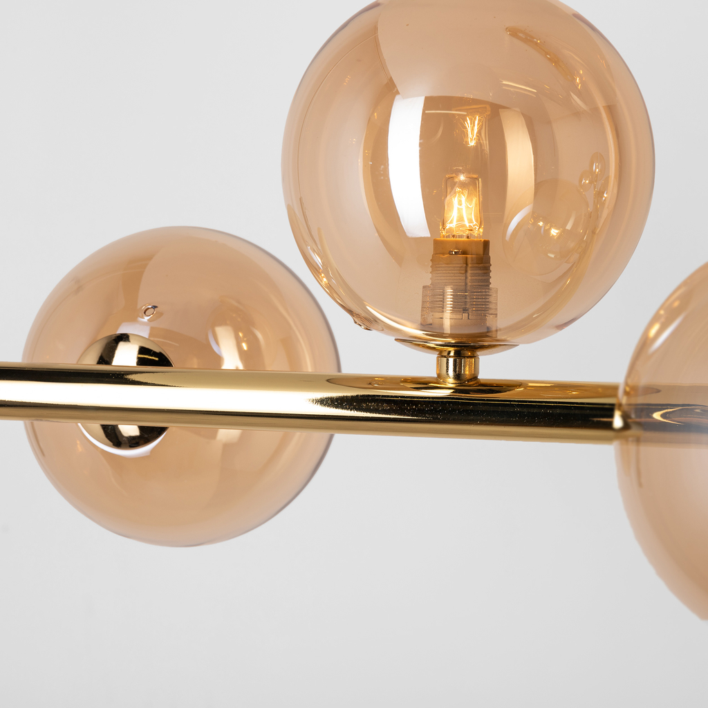 Závesné svietidlo ESTERA VII gule zlaté