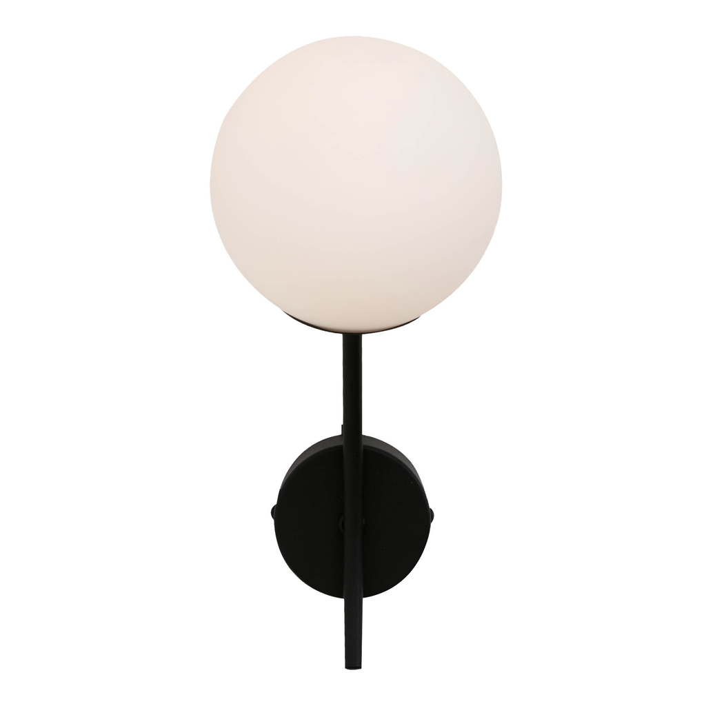 Nástenné svietidlo VOLTA guľa čierna