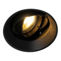 Zapustené bodové svietidlo čierne ONEON s priemerom 9,6 cm